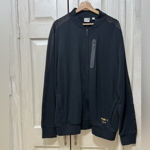 Puma Clyde 1973 Men’s XXL Black Long Sleeve Full Zip Sweatshirt Jacket